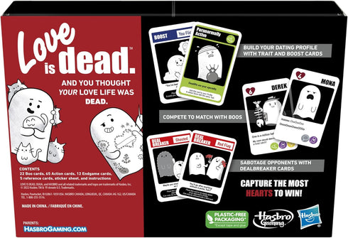 Hasbro Gaming Love is Dead Game, Party Card Game for Adults and Teens, Hilarious Light Strategy Dating Game for 2-5 Players Ages 13 and Up...