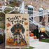 Halloween Garden Flags for Outside 12x18 Inch Double Sided Burlap, Trick or Treat Dachshund Garden Flag Halloween Dog Skeleton Decorations for Hom...