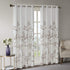 Madison Park Cecily Semi Sheer SINGLE Panel Window Curtain Burnout Botanical Print, Easy To Hang, Fits up to 1.25" Diameter Rod, 50x84", Leaves Ma...