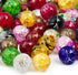 RUBYCA Assorted Mixed Round Druk Crackle Czech Crystal Glass Beads for Jewelry Making (8mm, 100pcs)...