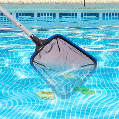 Ultra Fine Mesh Pool Skimmer Net with Aluminum Frame, Aluminum Pool Net for Cleaning Efficiently, Durable Pool Skimmer Net Fine Mesh Ideal for Fin...