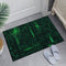Washable Area Rug, Binary Code Design Entryway Rug Doormat Faux Wool Non-Slip Washable Low-Pile Floor Carpet for Indoor Front Entrance Kitchen Bat...