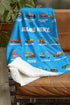 Personalized Corner-Dump Truck Bulldozer Blanket | Baby Blankets for Boys and Girls | Toddler Blanket for Daycare | Fleece Blanket for Toddler | P...