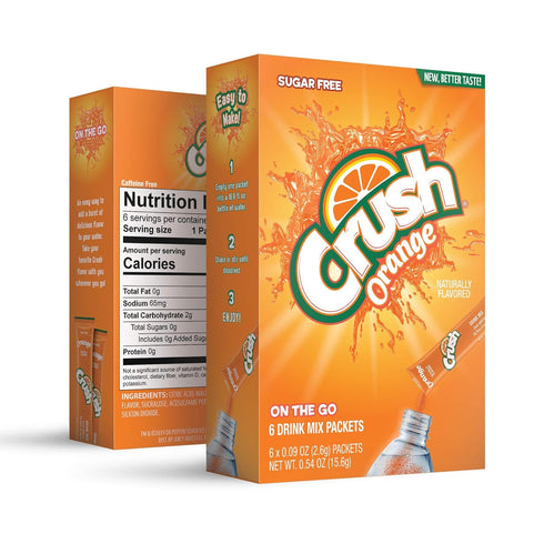 Crush- Powder Drink Mix - Sugar Free & Delicious (Classic Variety, 30 Sticks)...