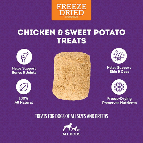 Freeze Dried Chicken & Sweet Potato w/Collagen Dog Treats - 3oz/1 Pack...