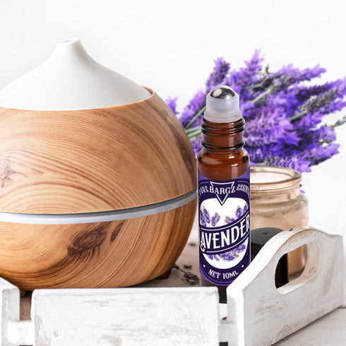 Bargz Lavender Oil 10ml(0.33oz) Roll on Bottle - Premium Lavender Oil Essential Oil for Skin and Diffuser Aromatherapy - Pure, Organic Scent for R...