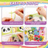 Caydo 8-in-1 Cross Stitch Kit for Beginners Kids, Includes 8 PCS Plastic Canvas with Pre-Patterns, 13 Colors Threads, Instructions, Embroidery Nee...