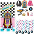 Fabulous 50s Themed Door Cover Rock n Record Dangling Whirls Cutouts 16 Piece Decorations Bundle Great for Sock Hop, Soda Shop, 1950s, Dance Diner...