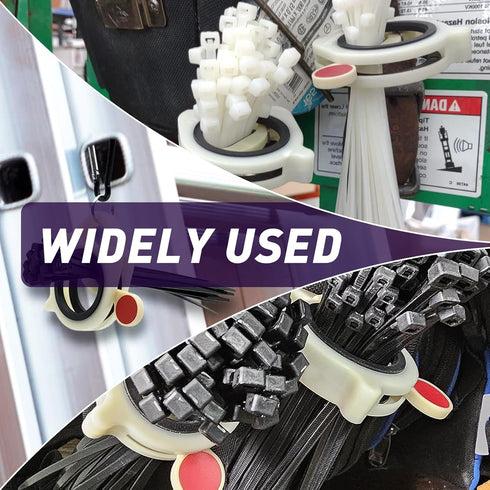 5 Pcs Zip Tie Organizer - Lightweight Cable Tie Holder for Easy Organization Without Waste - Reusable Zip Tie Tool - Zip Tie Holder...