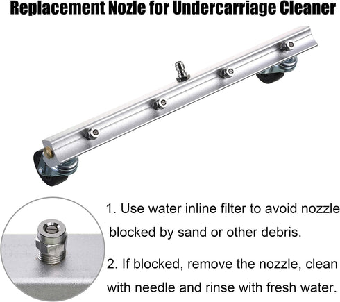 M MINGLE Universal Replacement Nozzle, Pressure Washer Water Broom, Surface Cleaner, 25 Degree, Orifice 1.5, 1/4 Inch NPT Male Fitting, 4000PSI...