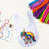 Geyoga 20 Pieces Sublimation Blanks White Bibs for Baby Decorating Washable Reusable Fabric Bibs...