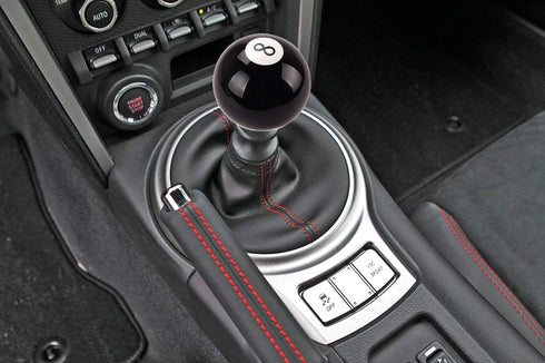Black 8 Billiard Style Manual Stick Shift Knob with Adapter Universal Fit for Acura Honda Infiniti Lexus Mazda Mitsubishi Nissan Scion Subaru Toyo...