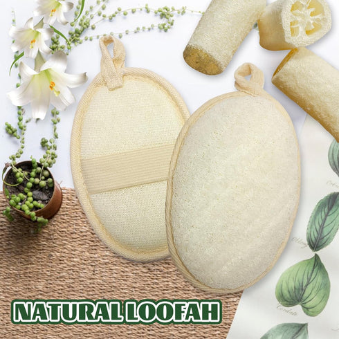 loofah exfoliating Body Scrubber, Perfect loofah Sponge for Men and Women use in Shower, Shower loofah (4 Packs) Made with Natural loofah, Shower ...