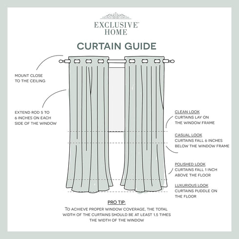 Exclusive Home Biscayne Indoor/Outdoor Two Tone Textured Grommet Top Curtain Panel, 54"x120", Sand, Set of 2...