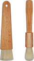 2 Sets Natural Bristles with Wooden Handle Pastry Brushes for Basting Spreading Butter Oil Barbecue Baking Kitchen Cooking...