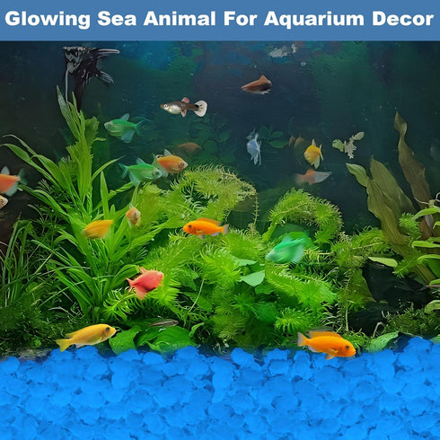 200pc White Fish Tank Rocks Aquarium Glowing Rock Glow Rocks for Fish Tank Glow in The Dark Stones Aquarium Pebbles Luminous Stones,White...