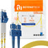 BEYONDTECH LC to SC Fiber Patch Cable Single Mode Duplex - 3m (9.84ft) - 9/125um, Compatible with OS1 - OS2, LSZH PureOptics Cable Series...