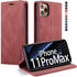 iPhone 11 Pro Max Wallet Case with Card Holder, RFID Blocking, PU Leather Magnetic Flip Case for iPhone 11 Pro Max 6.5 inch (Wine Red)...