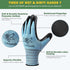 Gardening Gloves - 6 Pair Gardening Gloves for Women/Men, Breathable Natural Latex Garden Gloves with Grip...
