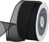 VATIN Christmas Ribbon Sheer Organza Wired Ribbon 1-1/2 inch 25 Yards (75Ft) -Black,Perfect for Making Bows and Wreaths...