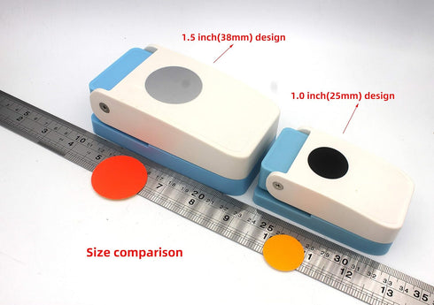 Handmade Scrapbooking One Inch 25mm Size Craft Lever Punch Embossing Puncher Mini Fancy Punch (Round)...