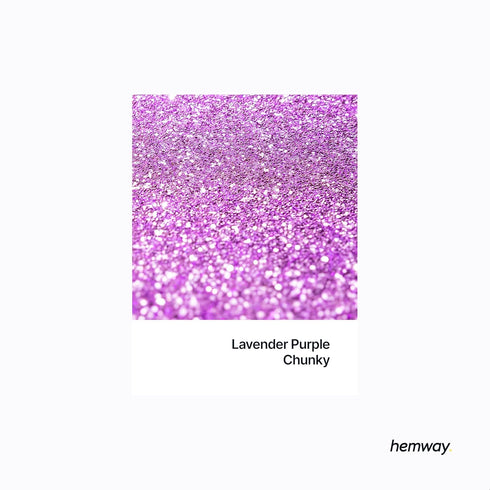 Hemway Premium Craft Glitter Shaker - Lavender Purple | 130g Chunky Metallic Flake Sequins for Resin & Epoxy Crafts | Craft Supplies for Tumblers,...