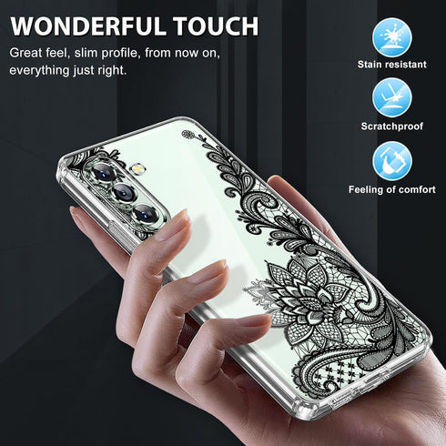 Galaxy S23 FE Phone Case for Samsung S23 FE 5G Case Clear Cute Slim Thin for Women Soft Flexible Silicone TPU Cover for Samsung Galaxy S23 FE Case...