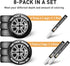 Tire Marker White - 8 Pack Paint Pens for Car Tires Lettering, Premium Professional Oil-based Ink, Waterproof Non-Fading Permanent Markers...