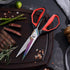 LIVINGO Sharp Kitchen Scissors for Food - Titanium Coated Forged Stainless Steel Heavy Duty Shears All Purpose for Cooking Utility Cutting Poultry...