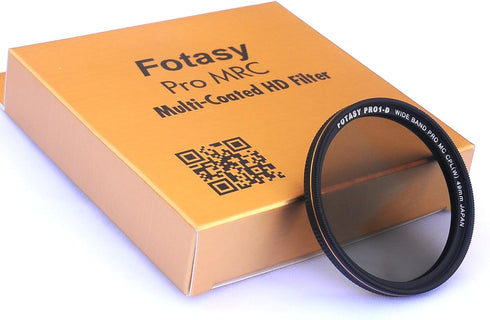 Fotasy 49mm Ultra Slim Circular PL Lens Filter, Nano Coatings MRC Multi Resistant Coating Oil Water Scratch, 16 Layers Multi-Coated 49mm CPL Filte...