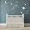 Space Wall Decal for Nursery, Outer Space Decor, Rocket Ship, Boy Room Decor, Planets for Baby Boys Nursery A37 (White)...