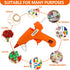 Mini Glue Gun, NUKEAL Hot Glue Gun Kit with EVA Carrying Case and 24 PCS Glue Sticks for Crafts, School DIY Arts, and Home Repair (20 Watts, Orang...