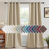 H.VERSAILTEX Linen Blackout Curtain 96 Inches Long for Bedroom/Living Room Thermal Insulated Grommet Linen Look Curtain Drapes Primitive Textured ...