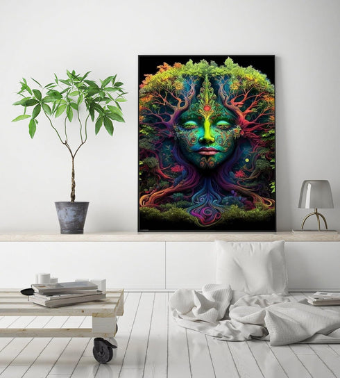 1tonine Diamond Painting Kits for Adults-5D Full Drill Abstract Tree Lady Daimond Art Kits-Wall Rhinestone DIY Art Crafts Mosaic Painting Kits for...