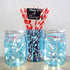 Cornucopia Brands 16oz PLASTIC Mason Jars (8-Pack, Blue w/Silver Metal Lids); PET BPA-Free Mason Jars w/One Piece Lids, 2-Cup/Pint Capacity...