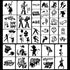 Graffiti Stencils for Painting - 36 Pcs Reusable Street Art Stencils for Painting on Wood, Doodle Stencils for Painting on Wood Wall Canvas Rock, ...