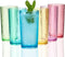 KX-WARE 20-ounce Acrylic Glasses Plastic Tumbler, set of 6 Multicolor - Hammered Style, Dishwasher Safe, BPA Free...