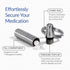 Extra-Small Nitroglycerin Keychain Holder, Made in USA Stainless Steel Pill Keychain Container, Waterproof Pill Case, Stores 7 Nitro Pills...