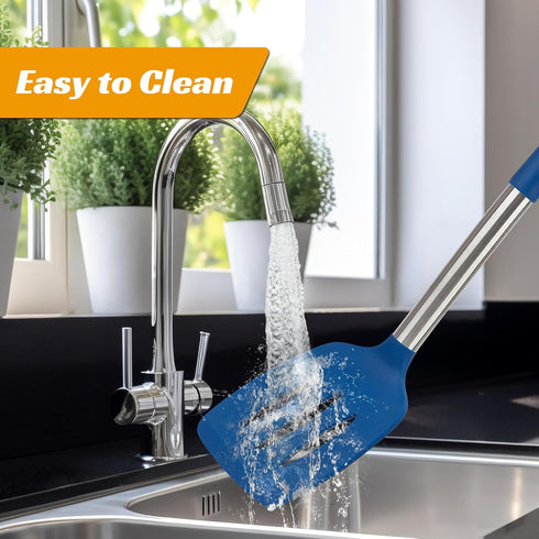 Kitchen Utensils Set of 4 Pack,Silicone Cooking Utensils Set for Nonstick Cookware,Perfect for Baking and Mixing,Spatula Set BPA Free,Dishwasher S...