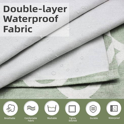 NLUS 2 Pack Kitchen Cooking Aprons, Adjustable Bib Waterproof Chef Apron with 2 Pockets for Men Women(Green Plaid/Grey Plaid)...