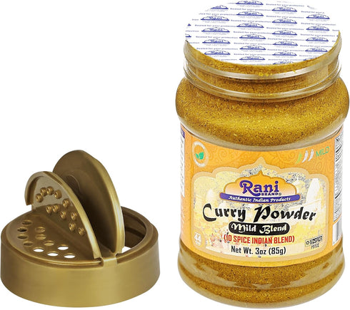 Rani Curry Powder Mild (10-Spice Authentic Indian Blend) 3oz (85g) PET Jar ~ All Natural | Salt-Free | NO Chili or Peppers | Vegan | No Colors | G...