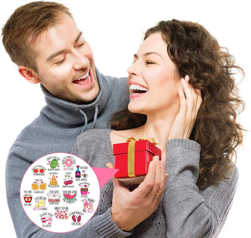 16 Pcs Valentine's Day Magnets Funny Cute Magnets Fridge Magnets Adult Refrigerator Magnets Love Puns Magnets for Valentine's Day Home Decorations...