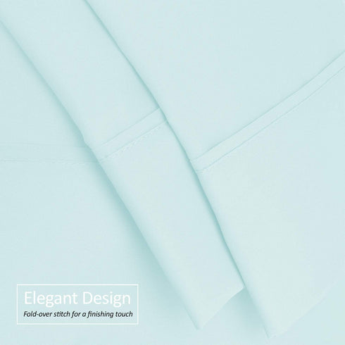 Nestl Body Pillow Cover - Soft Microfiber Pillowcase - Lightweight Light Blue - 20x54 Inches - Envelope Closure, Set of 2...