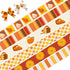 6 PCS Fall Grosgrain Ribbons 3/8" Fall Thanksgiving Decor Ribbons 5 Yards, Pumpkin Leaves Stripe Craft Ribbons for Autumn Thanksgiving Party Favor...