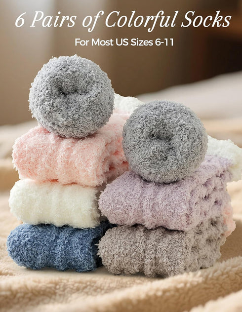 TEHOOK Warm & Cozy Gifts for Women, Fluffy Fuzzy Sock, Plush Sleeping Slipper Socks - Soft Warm Fabric...