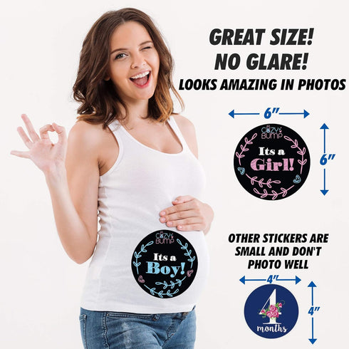 Pregnancy Announcement Scratch Off - 6 Pregnancy Scratch Offs Included - Comes with Pregnancy Stickers...