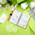 4 Set Words Clear Stamp 2 Pieces Acrylic Stamp Block Sentiments Silicone Stamp Cards Clear Stamping Tools Set Acrylic Block with Grid Lines Decora...
