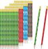 48 Pieces Pixel Pencils Fun Welcome Back to School Pencils Video Game Themed Party Favor Multicolor Pixel Craft Mosaic Pencils for Classroom Rewar...