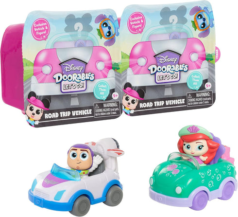 Disney Doorables Let’s Go Vehicles 2-Pack Series 1, Toy Figures, Officially Licensed Kids Toys for Ages 5 Up, Amazon Exclusive...