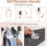 Mini Steam Iron, Travel Steamer for Clothes Portable Mini Iron, Portable Steamer for Dry and Wet Ironing, 970W Handheld Steamer 180° Rotatable Gar...